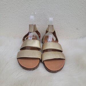 steve madden delicious sandals gold strappy womens sz 5